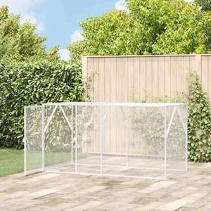 Jaula para Pájaros de Acero Galvanizado Antracita 208 X 102 X 108 cm Jaula para Mascotas - Product Image 3