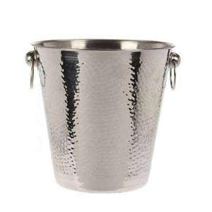 Round Copper Ice Bucket With <b>Lid</b> And Handles Durable Metal Party Cooler Glam Design ice Bucket - Product Image 3