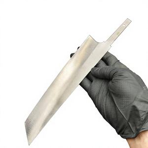 Prime Crafts International - Juego de 2 Cuchillos de Chef Japoneses en Bruto, Acero Inoxidable Tratado Térmicamente, Hoja de Cocina de 2.7mm de Grosor, DIY OEM - Product Image 3