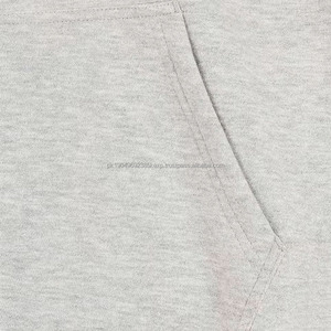 Sweat-shirts pour hommes à prix de gros, style poches kangourou avec panneau blanc sur le devant, manches régulières avec cordon de serrage et capuche - Product Image 6