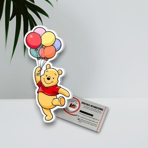 Trendy Bear Holding <b>Balloons</b> Acrylic Lash Tiles Plate Magnetic Lash Making Tile Custom Logo Color Flower Circle Beauty Tools - Product Image 3