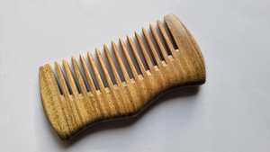 Peigne en bois classique à dents fines, fait main, en bois de pêche naturel, pour le cuir chevelu, nouveau peigne à cheveux en bois élégant, artisanat naturel - Product Image 6