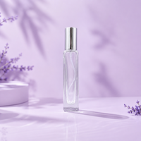 Flacon d'échantillon de parfum de luxe pour femmes et hommes, en verre épais, fin et haut, 20 ml, carré, avec pulvérisateur à fine brume, sur mesure