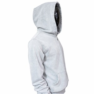 Sudaderas con Capucha de Moda OEM, Sudaderas con Capucha con Impresión de Espuma Personalizada, Muestras Gratis, 400 Gsm, 100% Algodón Orgánico, Color Gris Oscuro - Product Image 5