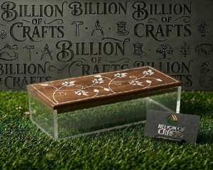 Custom Engraved Wooden Ramadan Treat Jar Rectangular Gift <b>Box</b> for Eid Chocolate <b>Mithai</b> Dates and Assorted Dry Fruits - Product Image 1