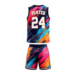Uniforme de Baloncesto de Tela Transpirable Premium que Absorbe la Humedad, con Colores Personalizados del Equipo y Rápido Secado - Product Image 4