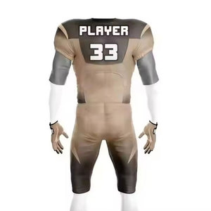 Uniforme de football américain pour hommes adultes de qualité supérieure, léger, respirant, 100% polyester, vêtements de sport personnalisés pour équipe - Product Image 4