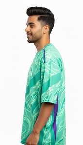 Camiseta Urbana Casual Oversize con Sublimación para Hombre, Estilo Moderno y Urbano - Product Image 3