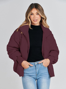 Wholesale Customized Fashionable Plain Blank <b>Puffer</b> <b>Jacket</b> For Ladies High Quality Women <b>Puffer</b> <b>Jacket</b> In <b>Cheap</b> Price - Product Image 2
