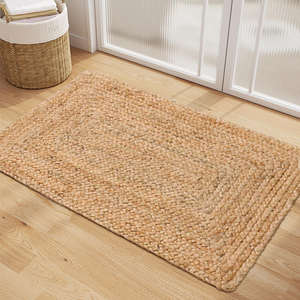 Alfombra de Yute Tejida Premium, Alfombra Rústica Natural para Piso, Base Antideslizante Duradera, Tamaño Personalizado, Venta al Por Mayor - Product Image 2