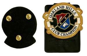 Badges de blazer personnalisés brodés à la main en relief 3D, écologiques, de luxe, pour clubs de golf et de country, badges en fil de zari - Product Image 2