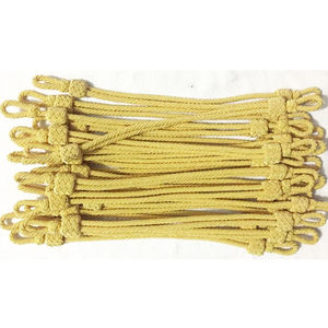 Cordon tressé rond 16 brins en polyester, style classique pour vêtements, cordon de casquette, cordon décoratif fait main pour chapeau, qualité supérieure - Product Image 1