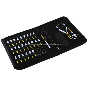 Le kit d'outils d'extension de cheveux professionnels comprend un dissolvant de nano perles à 3 trous et une pince à sertir en acier inoxydable et des aiguilles de type C - Product Image 1