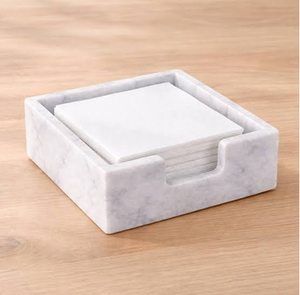 Eco-Friendly Dinnerware Decorative napkin holder Premium handmade White marble tissues Holder At <b>Cheap</b> price - Product Image 3