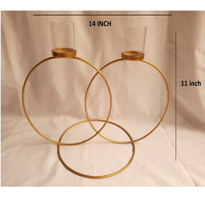 Soporte de luz de té de hierro para decoración del hogar - Product Image 1