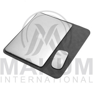 Leather <b>Laptop</b> Cover Gray PU Leather <b>Laptop</b> <b>Sleeve</b> with Flap Closure and Inner Pocket for Portable Protection - Product Image 2