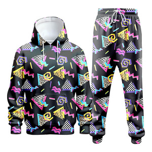 Modern Summer Solid Casual Athleisure Fleece Tracksuit Men Lightweight Polyester Cotton Jogger Set Breathable Quick Dry - Product Image 1