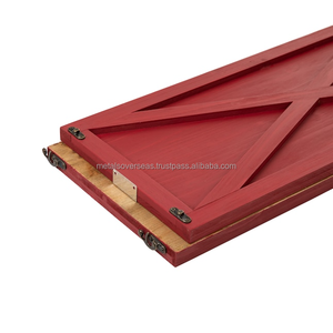 Collar de árbol rojo de madera de nuevo diseño para decoración de árbol de Navidad Collar de árbol de adorno de Navidad Artificial - Product Image 5