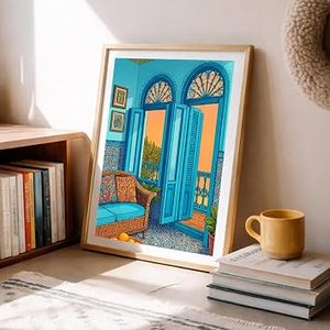 Cadre photo rustique moderne en bois, fait main, écologique, pour décoration murale ou de table, avec design incrusté - Product Image 1