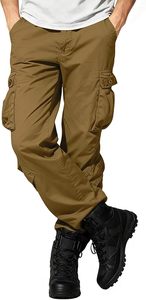 Casual Pants for Men Flat Pocket <b>Cargo</b> Pants <b>Straight</b> <b>Leg</b> Baggy Pants Street Pants Fashion <b>Trousers</b> - Product Image 3