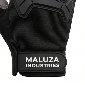 MALUZA INDUSTRIES Industrial Mechanic Safety <b>Gloves</b> Polyester Reinforced Cuff Anti-Slip Touchscreen <b>Moisture</b>-Wicking - Product Image 3