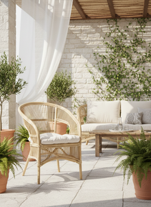 Fabiano <b>Bamboo</b> Tufted <b>Chair</b> Stylish & Comfortable Seating for Living Room Bedroom Outdoor Spaces Home Furniture - Product Image 4