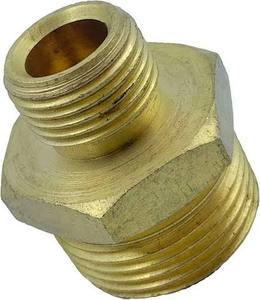 Unión reductora hexagonal de latón forjado pulido de alta presión con rosca NPT macho x macho para tubería en pulgadas - Product Image 5