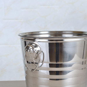 Cubo de Hielo Aislado de Doble Pared de Acero Inoxidable de Alta Calidad para Vino y Cerveza, Directo de Fábrica - Product Image 5