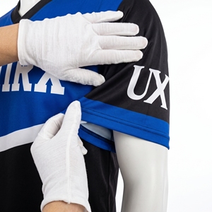 UMIRX INDUSTRIES Haut de sport personnalisé à manches courtes et col en V pour le basketball, sublimé, avec nom d'équipe, numéro et logo, pour l'échauffement avant le match, 100% polyester - Product Image 5