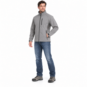 <b>Men</b> Softshell Fleece Jacket Winter Outdoor <b>Thermal</b> Jacket Windproof Water Repellent Hiking Apparel - Product Image 3