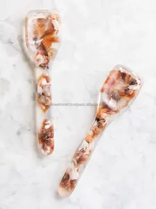 Servidor de ensalada de resina de mano personalizado de alta calidad Cuenco de servicio de diseño de estilo moderno único con embalaje de cartón - Product Image 6