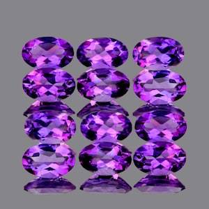 Ametyste violette naturelle, taille facetée, clarté VVS impeccable, pierre précieuse brute extraite de la terre - Product Image 6