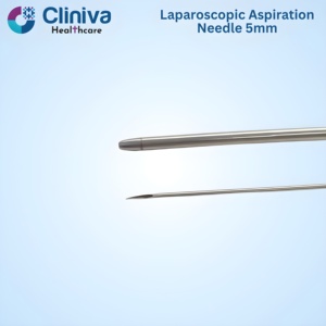 Aguja de Aspiración Laparoscópica Cliniva 5mmx330mm, Instrumento Quirúrgico Manual Reutilizable de Alta Calidad, Certificado CE Clase II, 1 Año de Garantía - Product Image 3