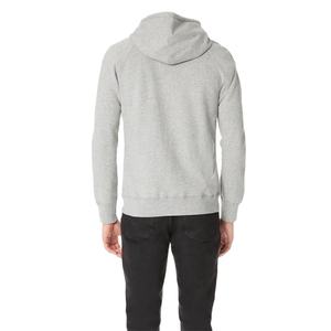 Sudadera con capucha con cremallera negra bordada con estampado personalizado 2025 para hombre, algodón pesado de invierno con impresión Digital sólida - Product Image 3