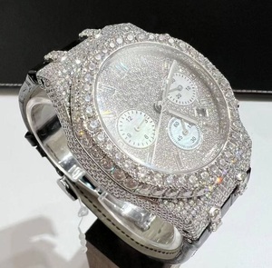 Montre pour homme DAZZLING JEWELS, luxe sur mesure, haute qualité, mouvement mécanique, boîtier et bracelet personnalisables, acier inoxydable - Product Image 3