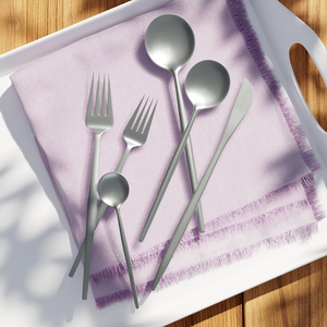 Ensemble de couverts modernes en acier inoxydable de haute qualité, durables et réutilisables, pour les fêtes, les dîners et la maison, à bas prix - Product Image 3