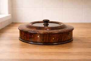 Boîte à épices artisanale en bois de santal nautique, pour fruits secs et aliments, 4 compartiments, décoration, cadeau - Product Image 2