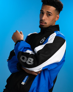 Veste de survêtement sportive écologique pour homme GX, style streetwear, manches longues, color-block, col à capuche avec cordon de serrage, respirante - Product Image 4