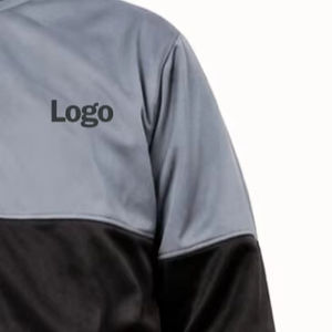 Chaqueta Deportiva de Invierno Transpirable de Forro Polar de Algodón con Cierre Completo para Hombre, Chaqueta Deportiva de Entrenamiento para Gimnasio con Bloques de Color - Product Image 4