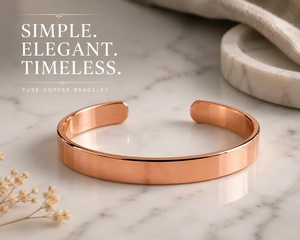 Bracelet Bohème en Cuivre Fait Main, Manchette Circulaire Ethnique, Artisanat Métallique, Fournisseur en Gros - Product Image 5