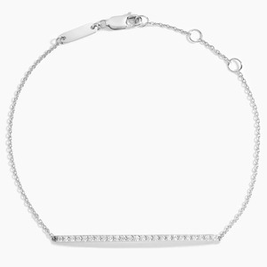 Bracelet tennis fantaisie en moissanite, argent 925 et acier inoxydable, avec cristaux de strass sertis à griffes, bracelet perlé tendance - Product Image 3