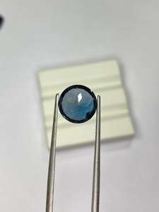Piedra suelta facetada natural de topacio azul de Londres de 5 mm y 10 mm, corte brillante redondo, para la fabricación de joyas. - Product Image 4