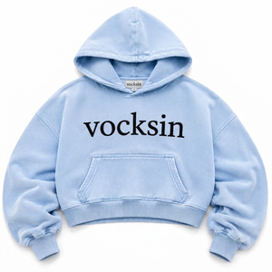 Sudadera con Capucha VOCKSIN para Mujer, Talla Grande, Regular, Transpirable, Forrada, de Invierno, Premium, de Algodón Grueso, Color Azul Bebé - Product Image 6