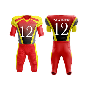 New Style American Football Uniform Sets for Adults Short Sleeve Customizable Player <b>Name</b> & Team <b>Name</b> Wholesale Price - Product Image 3