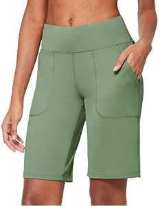 High-Waisted knitted <b>Shorts</b> Popular Activewear Fit With Rising Demand <b>Shorts</b> For Comfortable Stretchy <b>Women</b> Bottoms <b>Shorts</b> - Product Image 3
