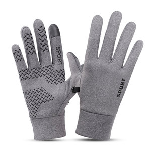 Gants de course d'hiver unisexes au design unique, respirants, en coton/polyester/spandex, protection UV, doigts entiers, pour activités de plein air et randonnée - Product Image 5