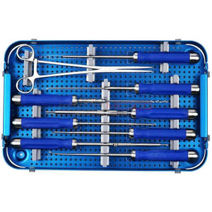 Kit d'instruments de chirurgie orthopédique de la colonne vertébrale avec plaque cervicale antérieure de qualité supérieure, rétracteur manuel en acier de haute qualité, certifié CE - Product Image 4