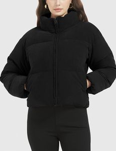 Women's Lightweight <b>Packable</b> Hooded Winter Quilted Puffer <b>Jacket</b> Detachable Sleeves Hat Zipper Closure Water Resistant Wool - Product Image 1