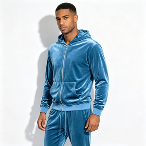Men Soft <b>Velvet</b> Track Suit Wholesale Premium Velour Hoodie <b>Jogger</b> Pants Two Piece Luxury Outfit Stylish Modern Casual <b>Velvet</b> - Product Image 6