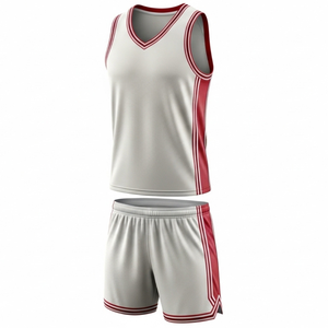 Uniformes de basket-ball respirants antibactériens de haute qualité, imprimés par sublimation, sans manches, personnalisés pour hommes - Product Image 3